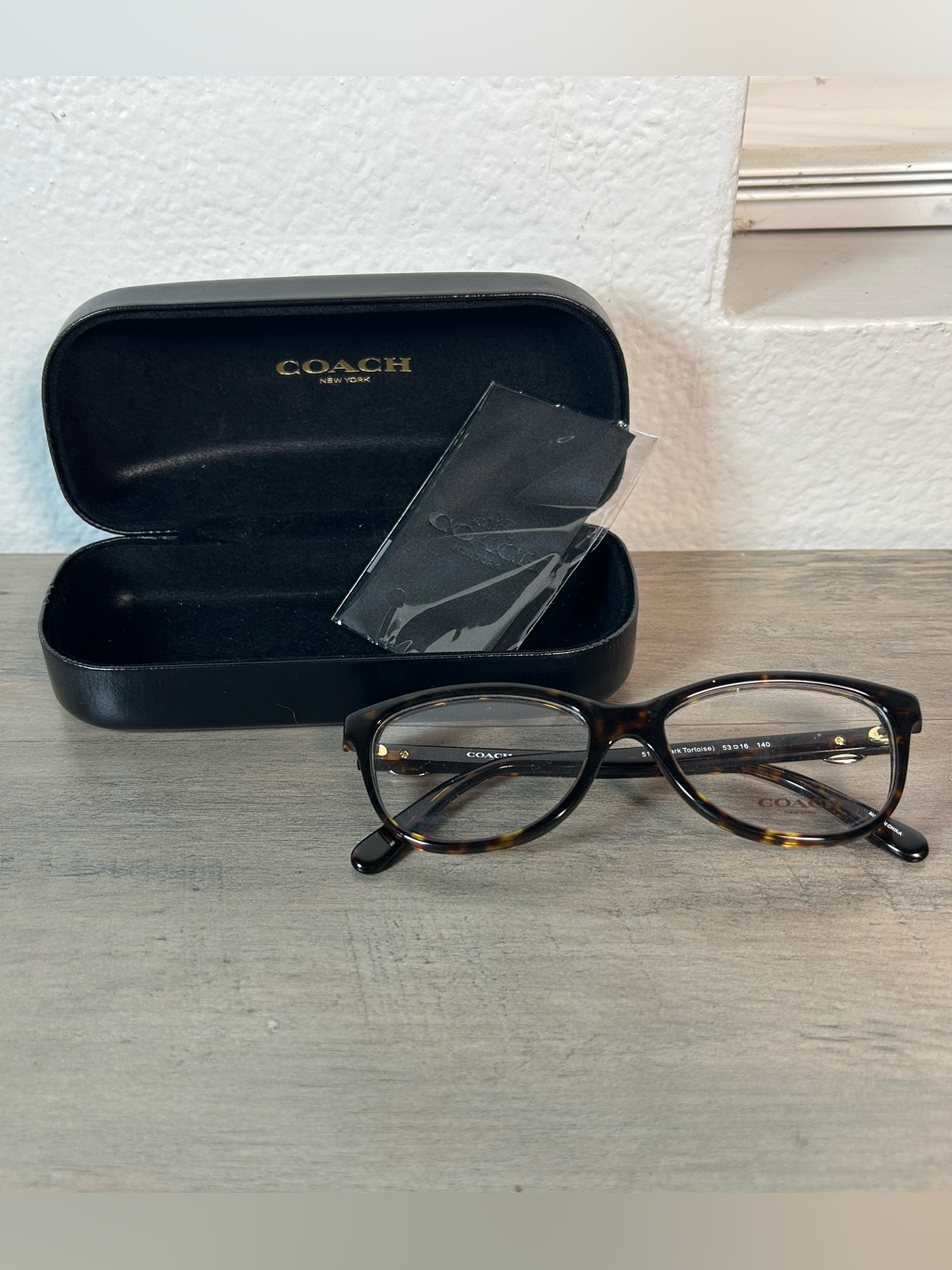 Coach Eyeglasses Frames 5120 Dark Brown Tortoise Cat Eye Full Rim Glasses New